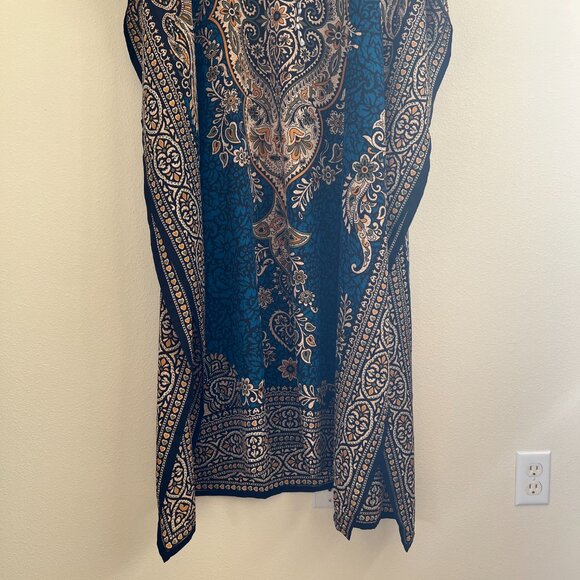 Kaftan Dress - Blue & Gold - Picture 3 of 5